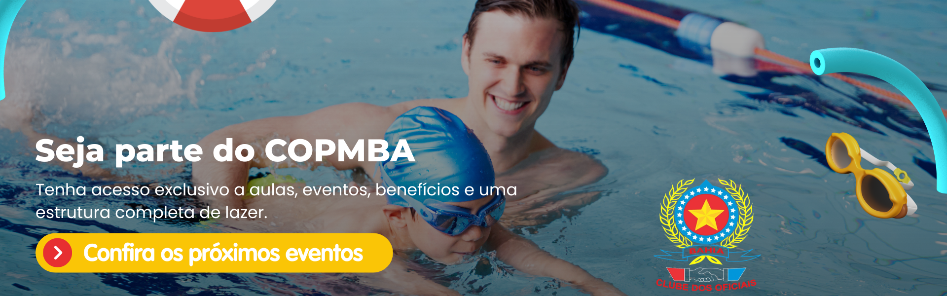 Cópia de Banner para Mercado Shop Semana Dia das Crianças Divertido Colorido Amarelo Azul e Branco